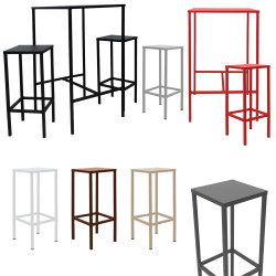 Set Tavolo snack Sgabello GINEVRA