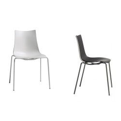 ZEBRA TECNOPOLIMERO 4 gambe con telaio verniciato