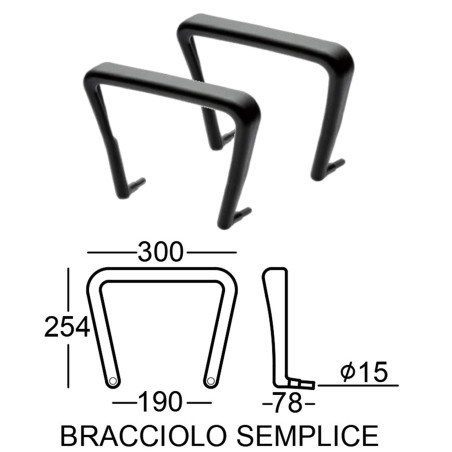 ACCESSORI Tavoletta scrittoio braccioli per sedie di attesa