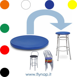 SEDILE TONDO in Plastica chiuso