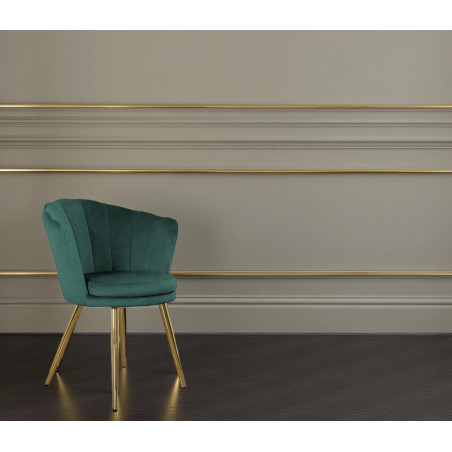 Atene Poltroncina Velluto Velvet Verde