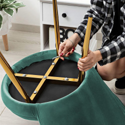 Atene Poltroncina Velluto Velvet Verde