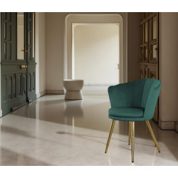 Atene Poltroncina Velluto Velvet Verde
