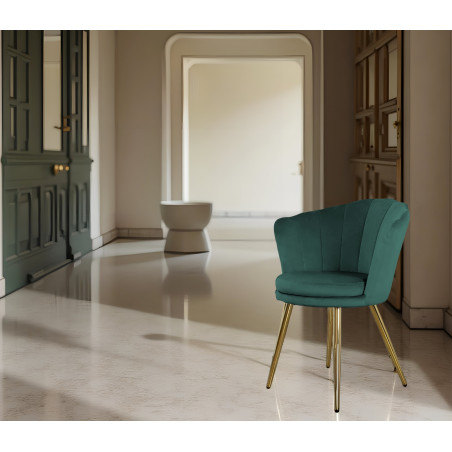 Atene Poltroncina Velluto Velvet Verde