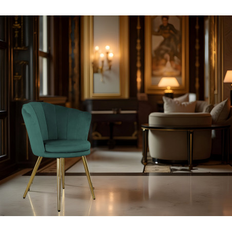 Atene Poltroncina Velluto Velvet Verde