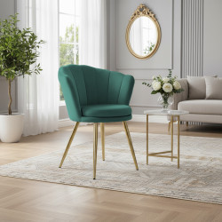 Atene Poltroncina Velluto Velvet Verde