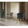 Atene Poltroncina Velluto Velvet Grigio scuro