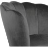 Atene Poltroncina Velluto Velvet Grigio scuro