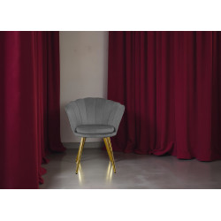 Atene Poltroncina Velluto Velvet Grigio scuro