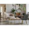 Atene Poltroncina Velluto Velvet Grigio scuro