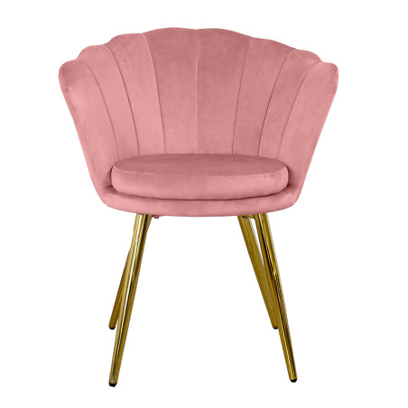 Atene Poltroncina Velluto Velvet Rosa