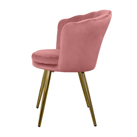 Atene Poltroncina Velluto Velvet Rosa