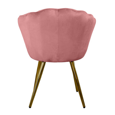 Atene Poltroncina Velluto Velvet Rosa