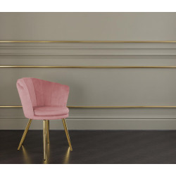 Atene Poltroncina Velluto Velvet Rosa