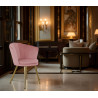 Atene Poltroncina Velluto Velvet Rosa