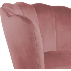 Atene Poltroncina Velluto Velvet Rosa