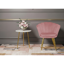 Atene Poltroncina Velluto Velvet Rosa