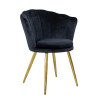 Atene Poltroncina Velluto Velvet Nero
