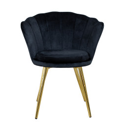 Atene Poltroncina Velluto Velvet Nero