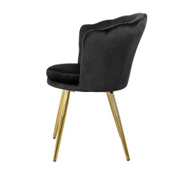 Atene Poltroncina Velluto Velvet Nero
