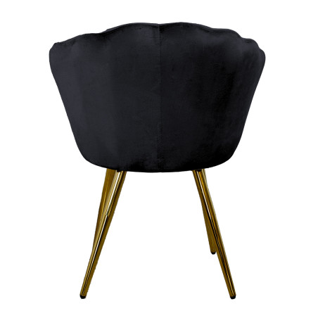 Atene Poltroncina Velluto Velvet Nero