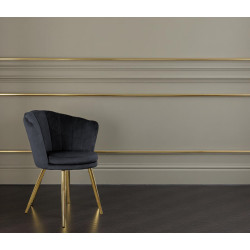 Atene Poltroncina Velluto Velvet Nero