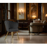 Atene Poltroncina Velluto Velvet Nero