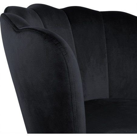 Atene Poltroncina Velluto Velvet Nero