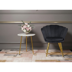 Atene Poltroncina Velluto Velvet Nero