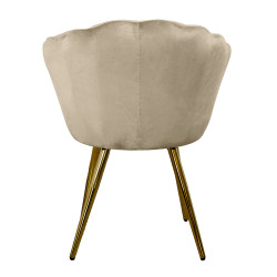 Atene Poltroncina Velluto Velvet Beige
