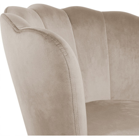 Atene Poltroncina Velluto Velvet Beige