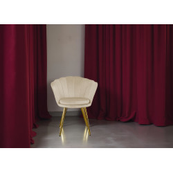 Atene Poltroncina Velluto Velvet Beige