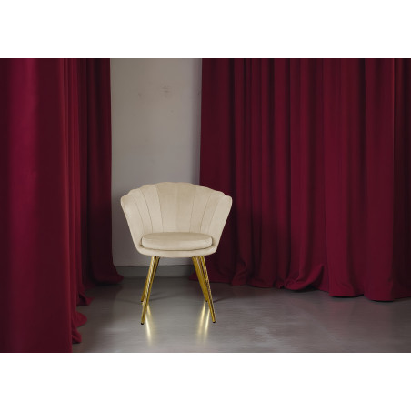 Atene Poltroncina Velluto Velvet Beige