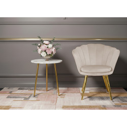 Atene Poltroncina Velluto Velvet Beige