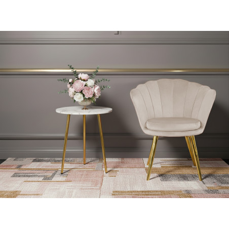 Atene Poltroncina Velluto Velvet Beige