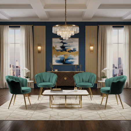 Atene Poltroncina Velluto Velvet Verde