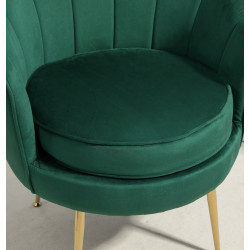 Atene Poltrona XL in Velluto Velvet Verde