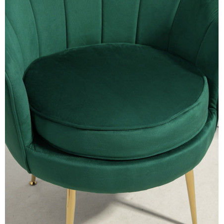 Atene Poltrona XL in Velluto Velvet Verde