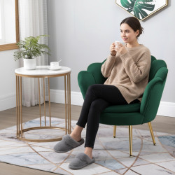 Atene Poltrona XL in Velluto Velvet Verde