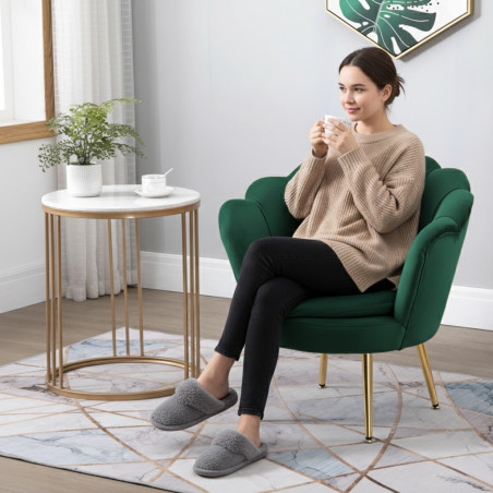 Atene Poltrona XL in Velluto Velvet Verde