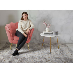 Atene Poltrona XL in Velluto Velvet Rosa