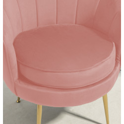 Atene Poltrona XL in Velluto Velvet Rosa