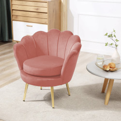 Atene Poltrona XL in Velluto Velvet Rosa