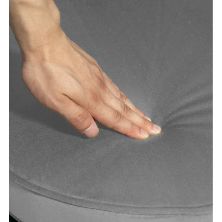 Atene Poltrona XL in Velluto Velvet Grigio chiaro