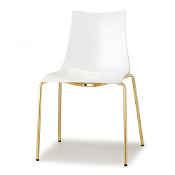 ZEBRA ANTISHOCK 4 gambe ottone satinato