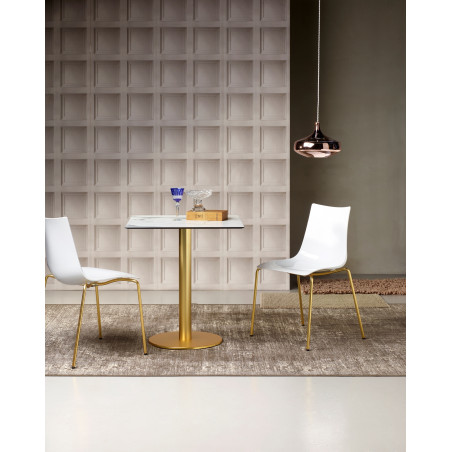 ZEBRA ANTISHOCK 4 gambe ottone satinato