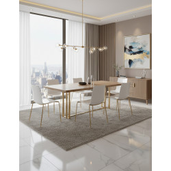 ZEBRA ANTISHOCK 4 gambe ottone satinato