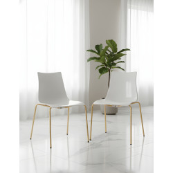 ZEBRA ANTISHOCK 4 gambe ottone satinato