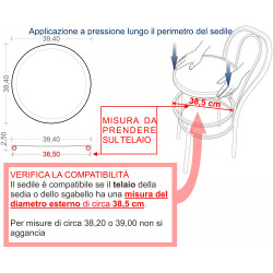 SEDILE TONDO in Plastica chiuso