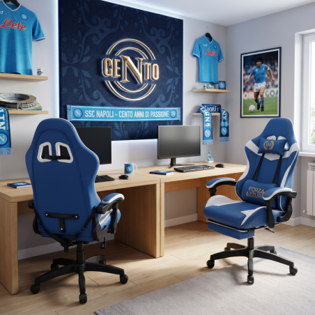 Sedia Gaming Centenario Forza Azzurri Napoli